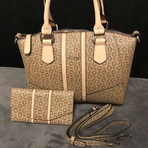 Guess Tambako Satchel & Wallet Set